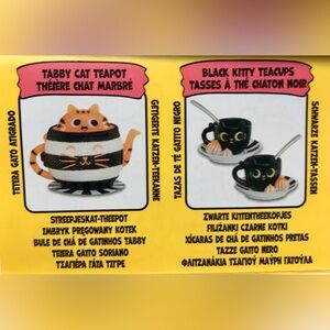Tabby Cat Tea Party Set Miniverse Make It Mini Lifestyle Series 2